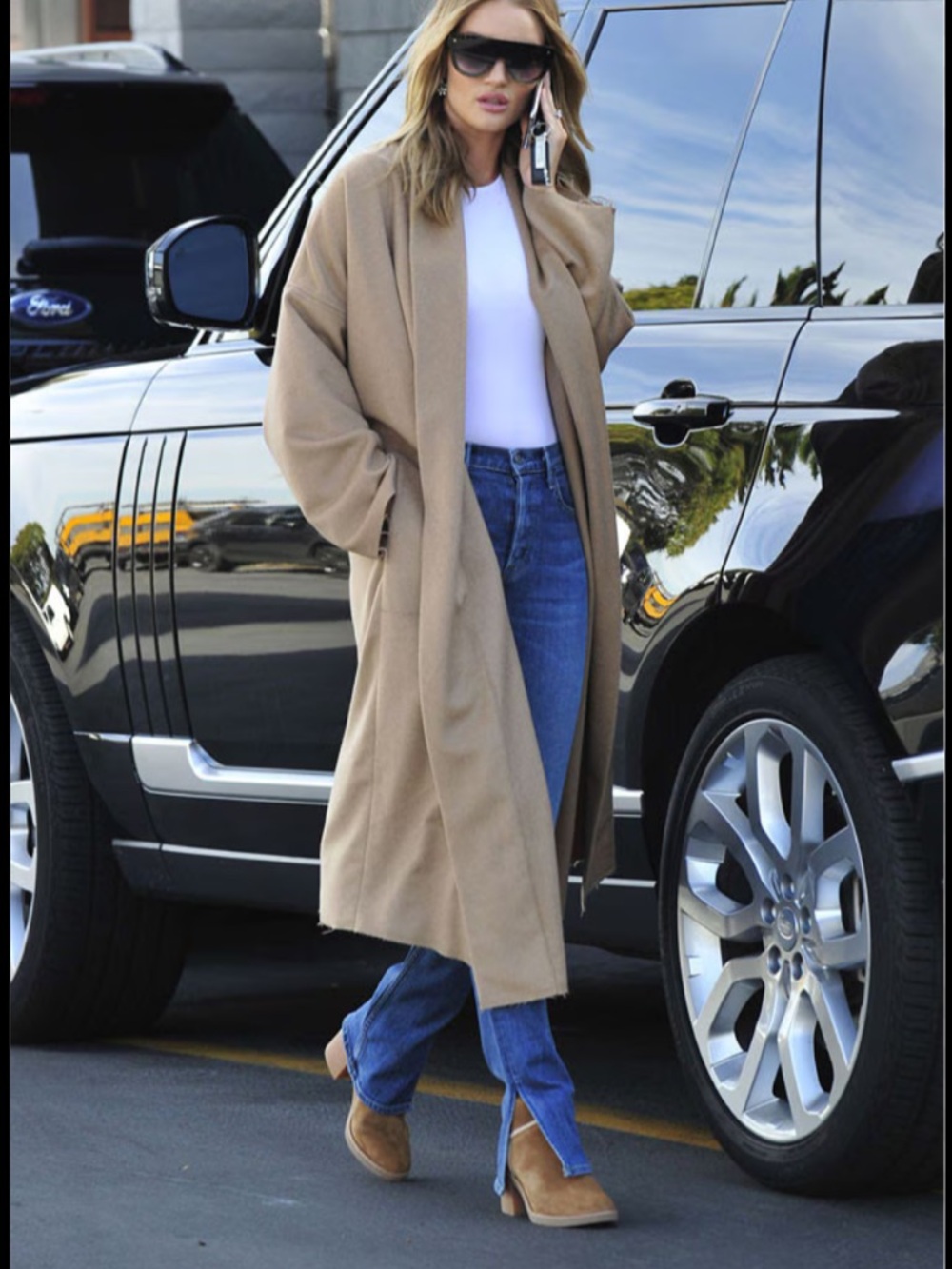 UGG Taupe Suede Stacked Heel Ankle Boots